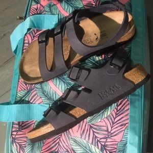 Birki’s Sandals leather 3 straps size10